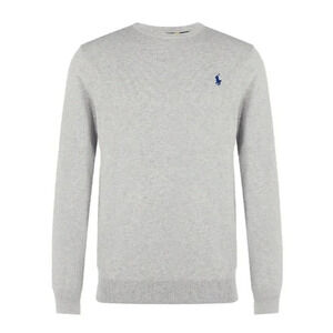 Polo Ralph Lauren Men's Long Sleeve Cotton Crewneck Grey Size XXL MSRP $125
